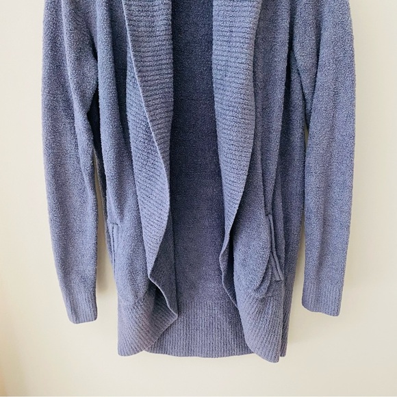 Barefoot Dreams Open Front Cardigan Sweater Blue/Gray Sz XS/S - Picture 3 of 10